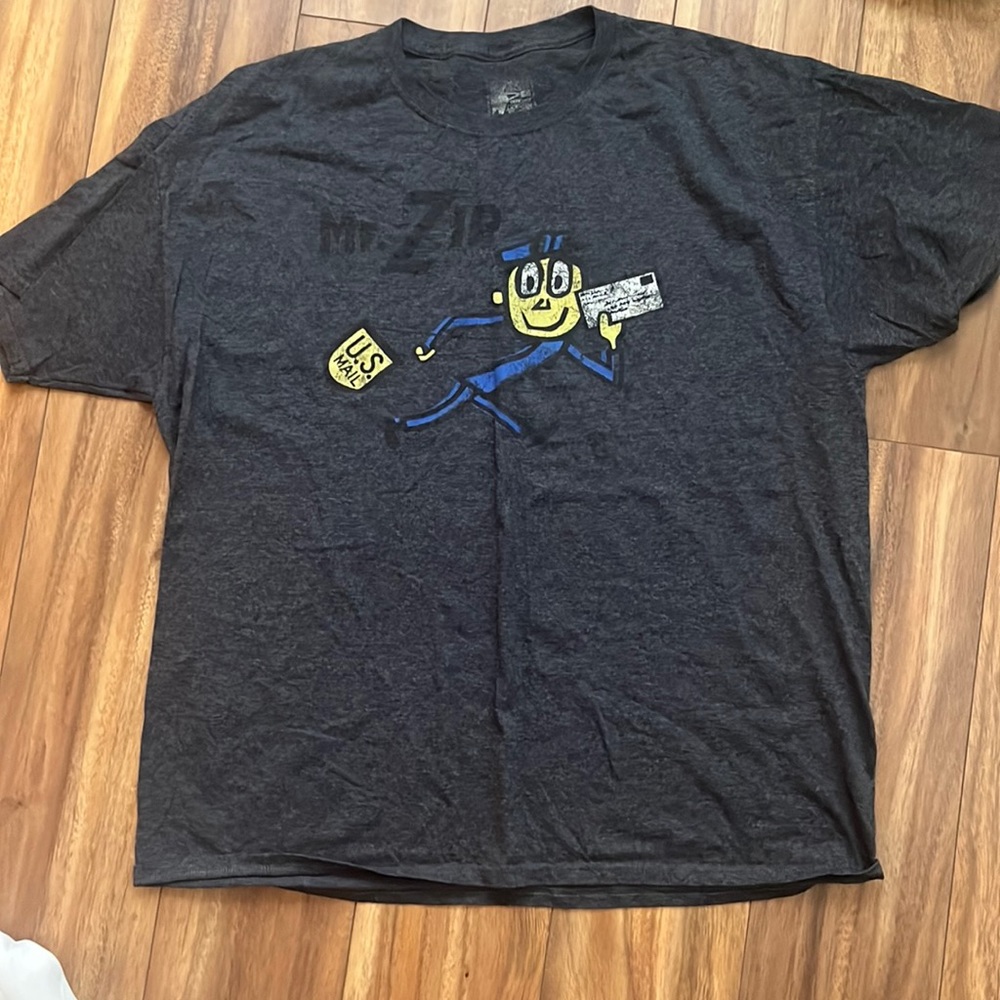 Gray postal worker T-shirt